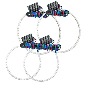 ORACLE Lighting 1298-334 Oracle fits Jeep Grand Cherokee 08-10 Halo Kit - ColorSHIFT w/o Controller