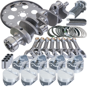 Eagle B15505L03068 fits Chevy 350 1Pc 3.750in Crank 5.700in I-Beam Rods 4.030in Pistons 168 Tooth FP Balanced Assembly