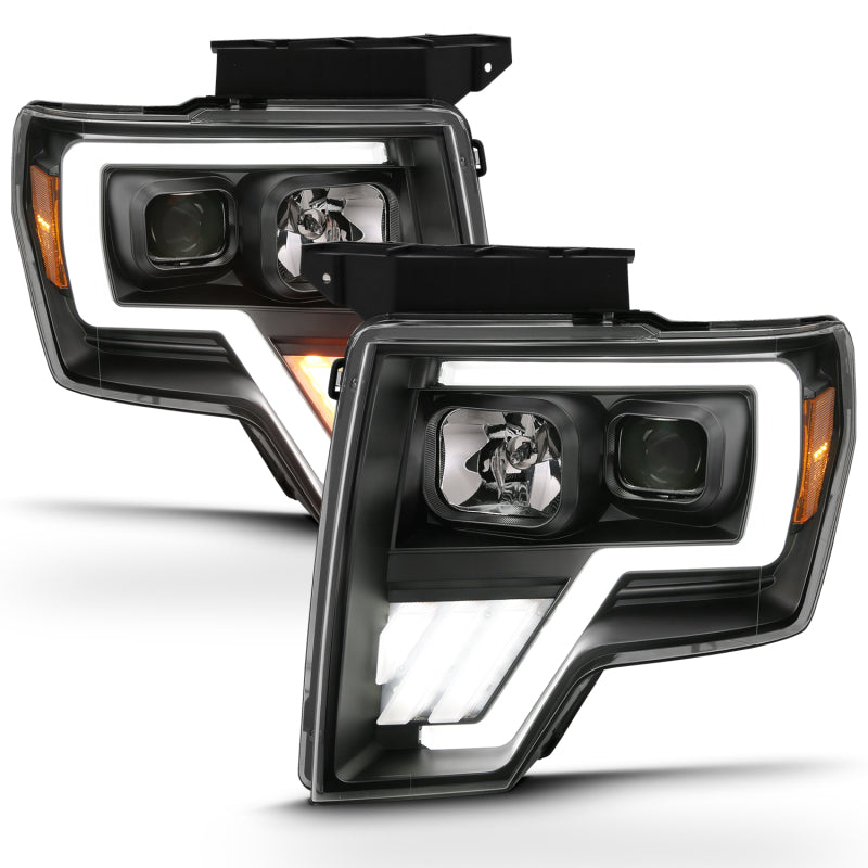 ANZO 111469 2013 fits Ford 09-20 F-150 Projector Light Bar G4 Switchback H.L.Black Amber