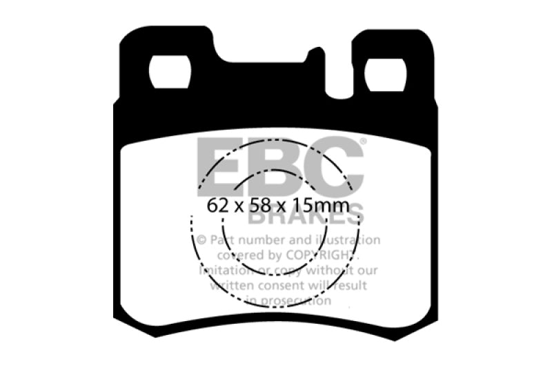 EBC DP2846 fits Mercedes-Benz 98-00 E300 TD 3.0 TD Greenstuff Rear Brake Pads