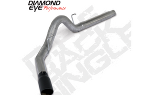 Diamond Eye Performance K4382S-BK Diamond Eye 18-19 fits Ford 3.0L Powerstroke F150 - 4in 409SS DPF Back Exhaust Kit w/ Tip 4512BRA-DEBK