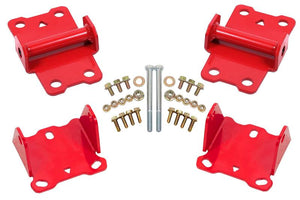 BMR MM461R 78-87 G-Body Motor Mount Kit Upper & Lower Solid - Red