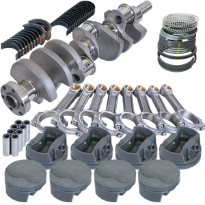 Eagle 64006125 fits Ford 289/302 3.250in Crank 5.400in I-Beam Rods -6cc Flat Top 4.125in Pistons Rotating Assembly