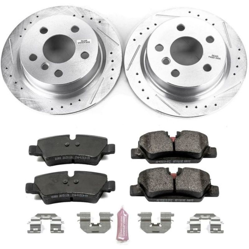 PowerStop K7750 fits Mini 14-19 Cooper Rear Z23 Evolution Sport Brake Kit