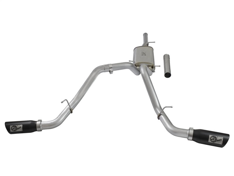 AFE 49-44071-B orce-Xp 3in CB SS Dual Exhaust w/Black Tips 09-16 fits GM Silver