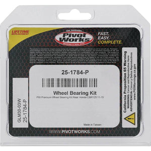 Pivot World 25-1784-P fits Honda Wheel Bearing Kit Premium Bearings