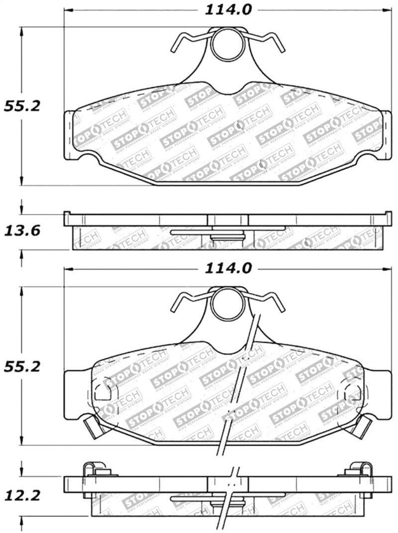 Stoptech 309.0413 Performance Brake Pads