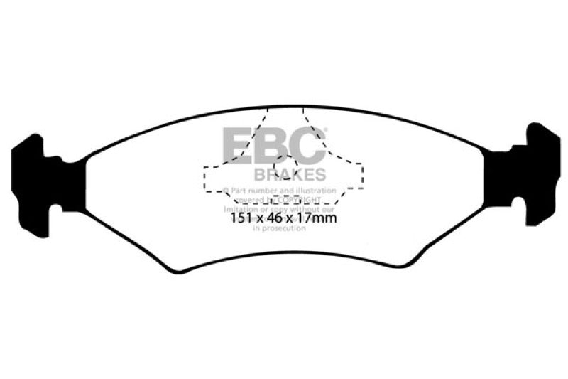 EBC DP2415 fits Ferrari 81-85 Mondial 2.9 QV Greenstuff Rear Brake Pads