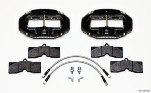 Wilwood 140-11857-BK D8-6 Front Caliper Kit Black fits Corvette C2 / C3 65-82