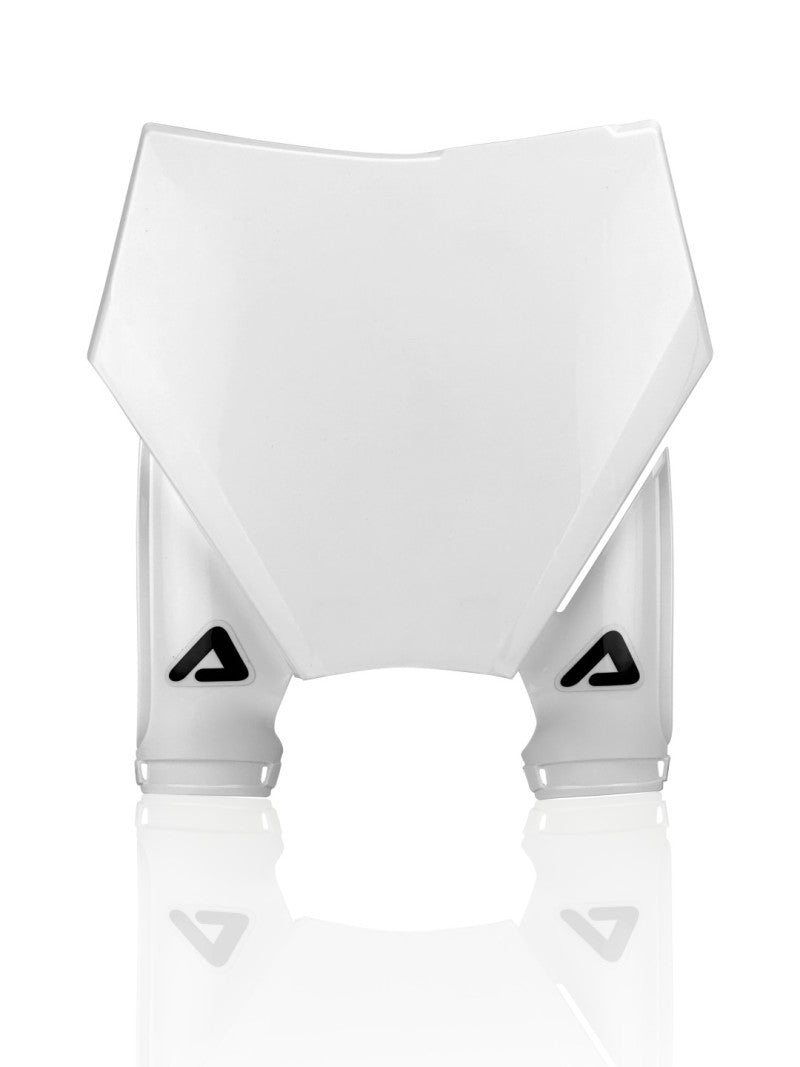 Acerbis 2983160002 23+ fits KTM 25-30 SX10/SX-F250-450/XC125-300/XC-F250-450 Front Number Plate-Raptor 2 - White