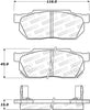 Stoptech 308.0256 Street Brake Pads