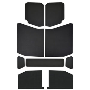 DEI  50172 fits Jeep 18-23 Wrangler JL 4-Door Boom Mat Headliner - 9 Piece - Bla