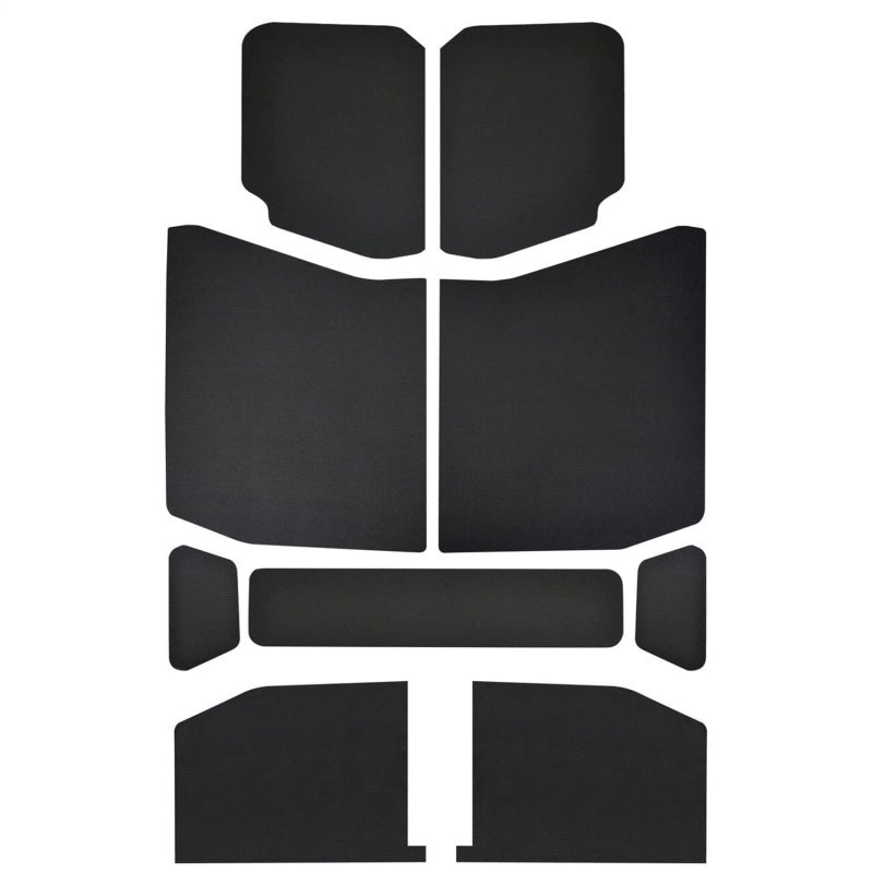 DEI  50172 fits Jeep 18-23 Wrangler JL 4-Door Boom Mat Headliner - 9 Piece - Bla