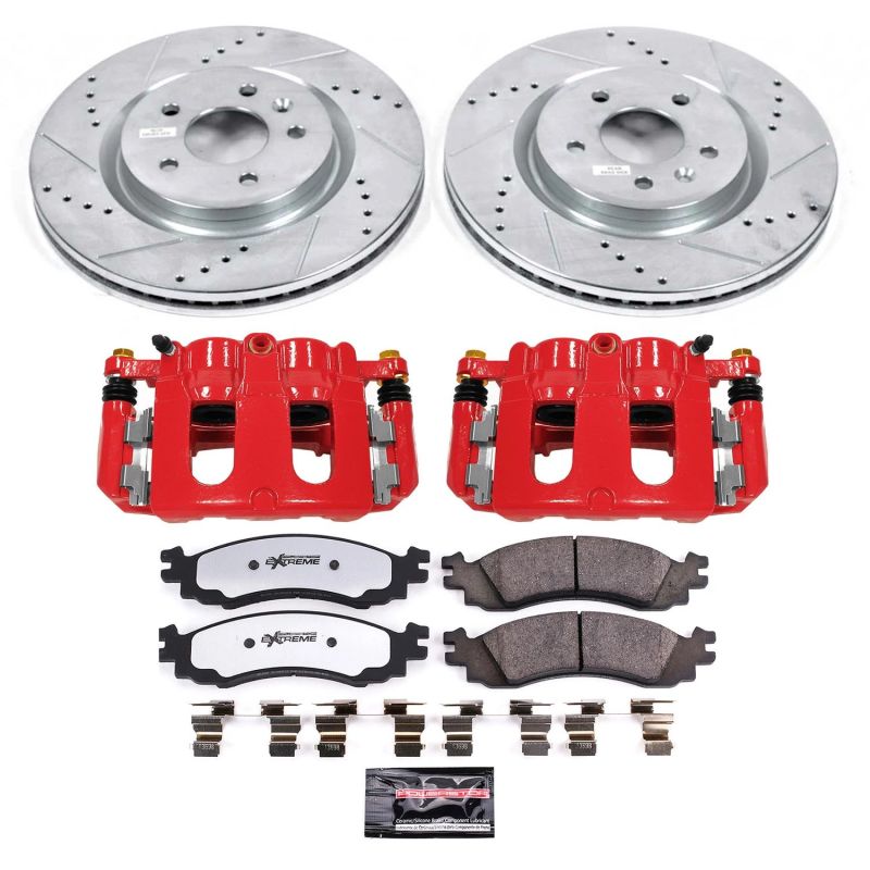 Power Stop KC5581-36 11-12 fits Ford Taurus Front Z36 Truck & Tow Kit w/Cals