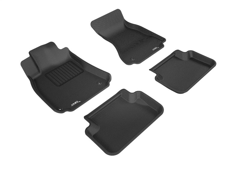 3D MAXpider 2017-2019 fits Ford F-250/350/450 Kagu 1st Row Floormat - Black