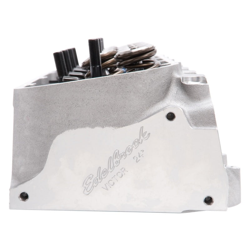 Edelbrock 61409 Race Cyl Head Musi CNC BBC Victor 24Deg Complete