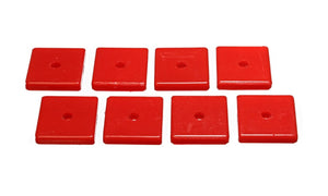 Energy Suspension 9.9534R Square Pad Set 2-1/16in Length x 2-1/16in Width x 3/8in Hole ID x 3/8in H-Black