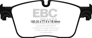 EBC UD1861 2017+ Jaguar F-Pace Ultimax2 Front Brake Pads (Use w/ 13.8in Rotors)