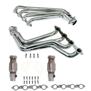 BBK  4021 Camaro LS3 L99 Long Tube Exhaust Headers With Converters - 1-3/4 Chrom
