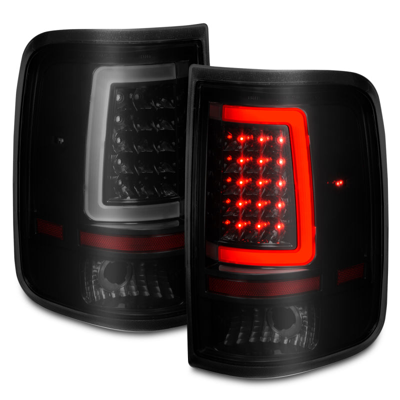 ANZO 311343 2006 fits Ford 04-20 F-150 LED Tail Lights w/ Light Bar Black Housing Smoke Lens