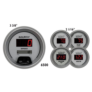 AutoMeter 6500 Autometer Ultra-lite Digital 5 Piece Set