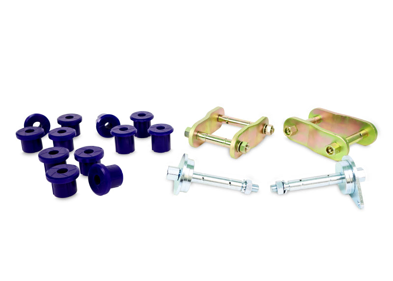 SuperPro KIT156SK 97-07 fits Toyota Land Cruiser Greaseable Leaf Spring and Shac
