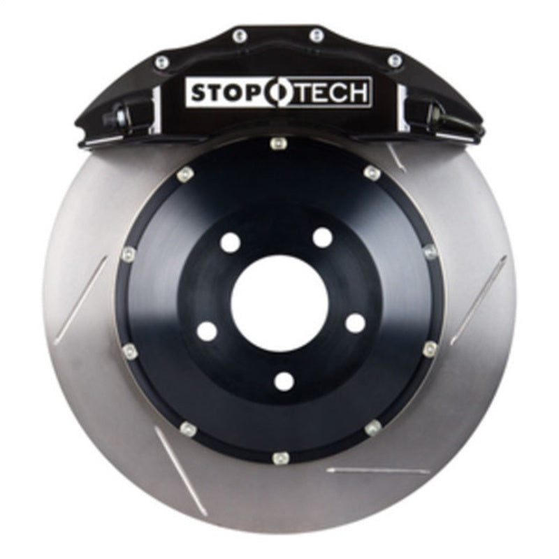 StopTech 83.114.6800.51 fits Audi 08-10 S5 Front BBK w/ Black ST-60 Calipers Slotted 380x32mm Rotors Pads Lines