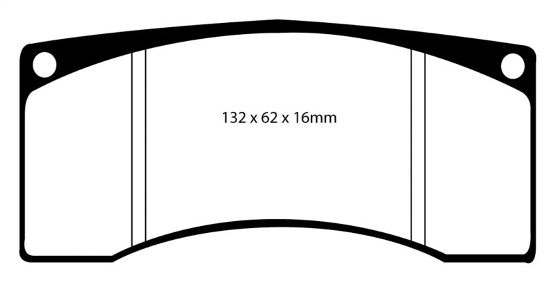 EBC DP3016C fits Ford Saleen Mustang Alcon front calipers Redstuff Front Brake Pads