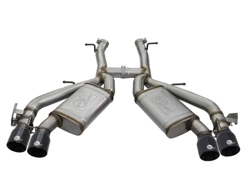 AFE 49-34068-B rce XP 3in 304 SS Axle-Back Exhaust Dual Exhaust (NPP) w/ Black