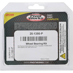 Pivot World 25-1390-P fits Kawasaki Wheel Bearing Kit Premium Bearings