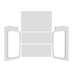 DEI  50602 fits Jeep 04-06 Wrangler LJ Unliminted Headliner Complete Kit - White