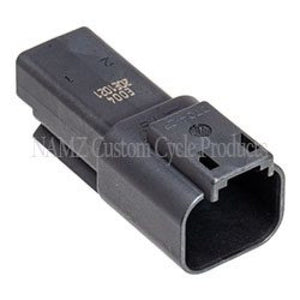 NAMZ DR-2B Deutsch DT Series 2-Wire Receptacle & Wedgelock - Black (HD 72102-94B