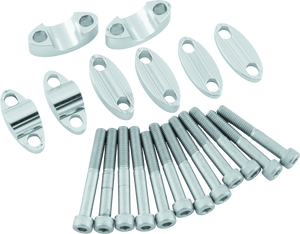 BikeMaster 151988 BikeMaster Aluminum Handlebar Risers 7/8in - Silver