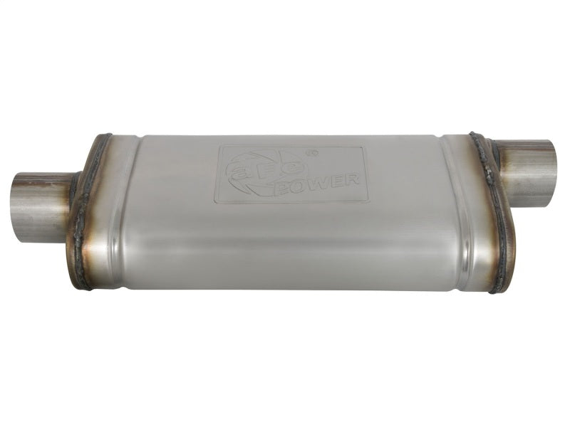 AFE 49M00020 rce XP SS Muffler 3in Center Inlet / 3in Offset Outlet 18in L x 9i