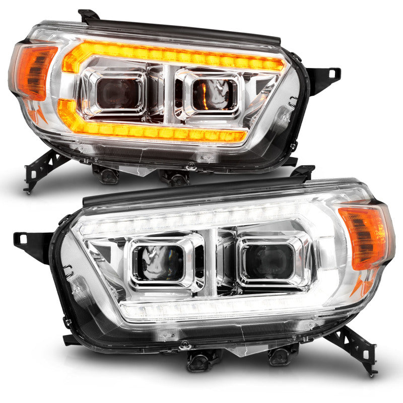 ANZO 111603 fits Toyota 10-13 4Runner Projector Headlights - Chrome