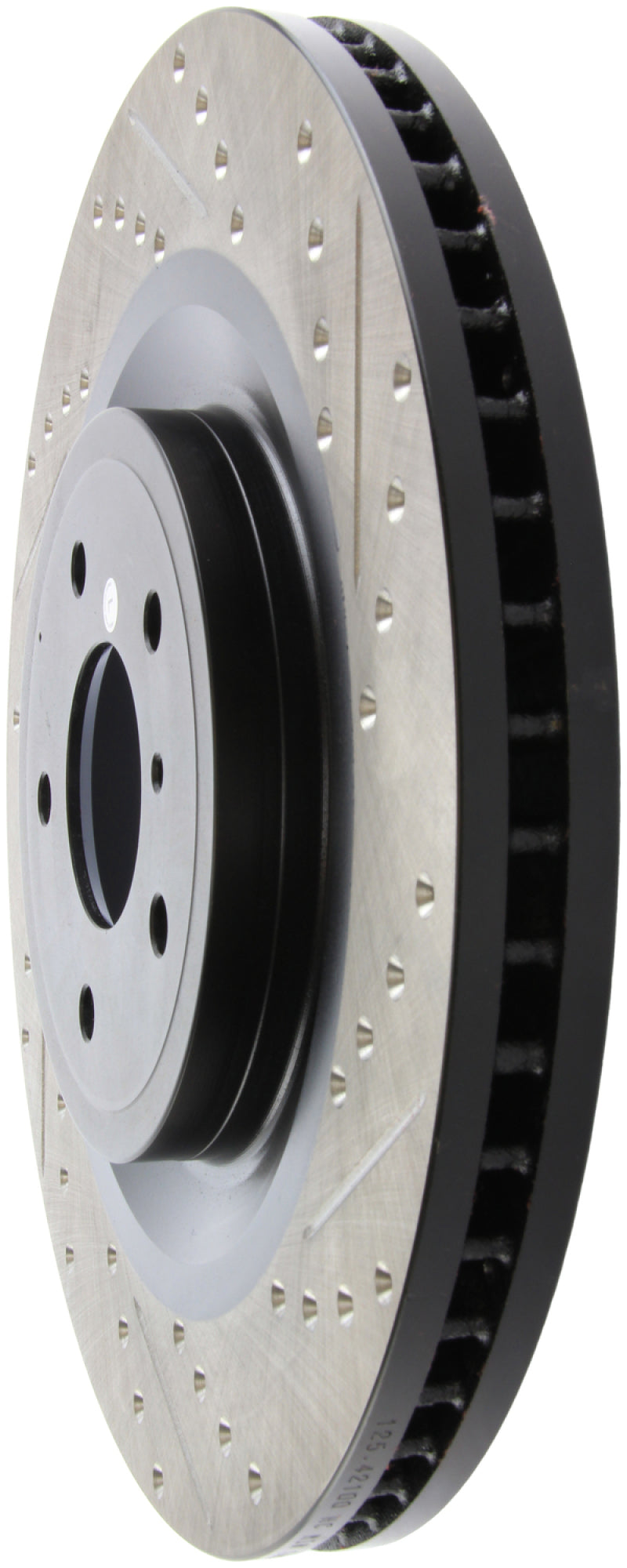 Stoptech 127.42100L fits Infiniti G37 / Nissan 370Z SportStop Slotted & Drilled Front Left Rotor