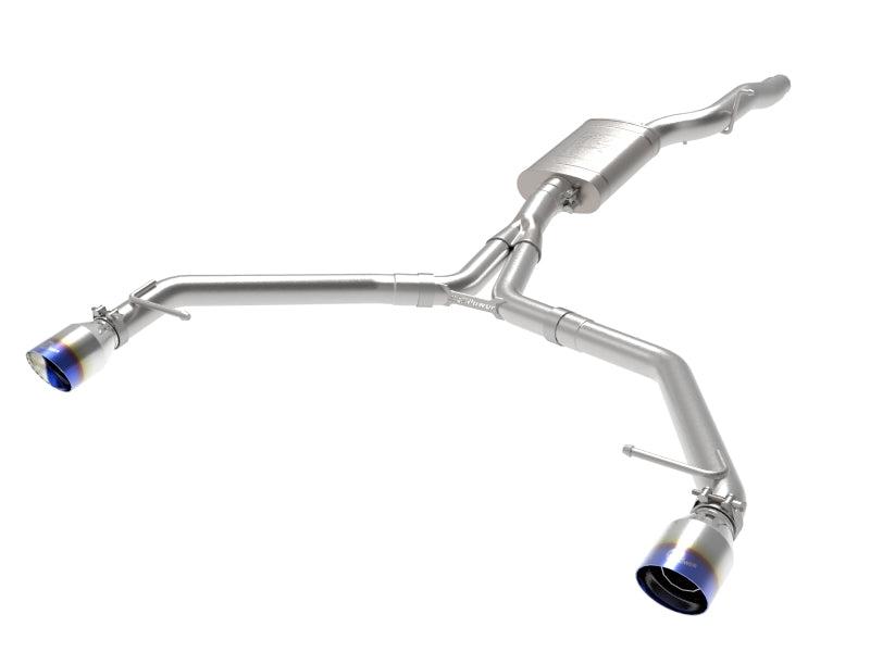 AFE 49-36437-L orce-Xp 13-16 fits Audi Allroad L4 SS Axle-Back Exhaust w/ Blue
