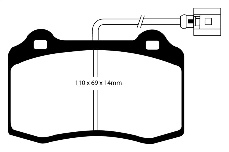 EBC DP21140 fits Volvo 03-07 S60 2.5 Turbo R Greenstuff Rear Brake Pads