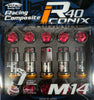 Project Kics WRIA14CR R40 Iconix 14x1.50 Classical Lock & Lug Nuts 16+4 (Red Cap)