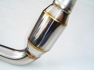 Invidia HS05SLADPC 05+ AT LGT Polished Divorced Waste Gate Downpipe with High Fl