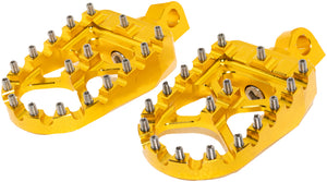 Bikers Choice 485216 Male Mount BMX Style Gold Footpegs Pr