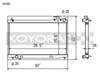 Koyo V2588 03-07 fits Infiniti G35 Coupe / 03-06 G35 Sedan VQ35DE (MT) Radiator