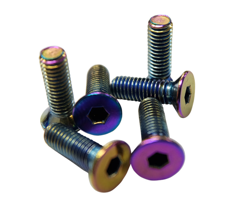 NRG SWS-100MC Steering Wheel Screw Upgrade Kit (Conical) - Neochrome