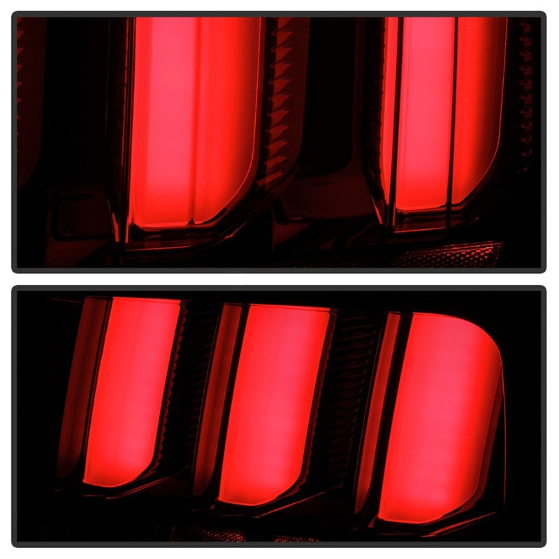 Spyder 5086709 fits Ford 05-09 Mustang (White Light Bar) LED Tail Lights - Smok