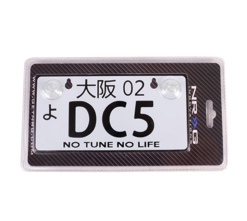 NRG MP-001-DC5 fits Mini JDM Style Aluminum License Plate (Suction-Cup Fit/Universal) - DC5