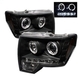 Spyder 5010230 fits Ford 09-14 F150 Projector Headlights Halogen Model- LED Hal