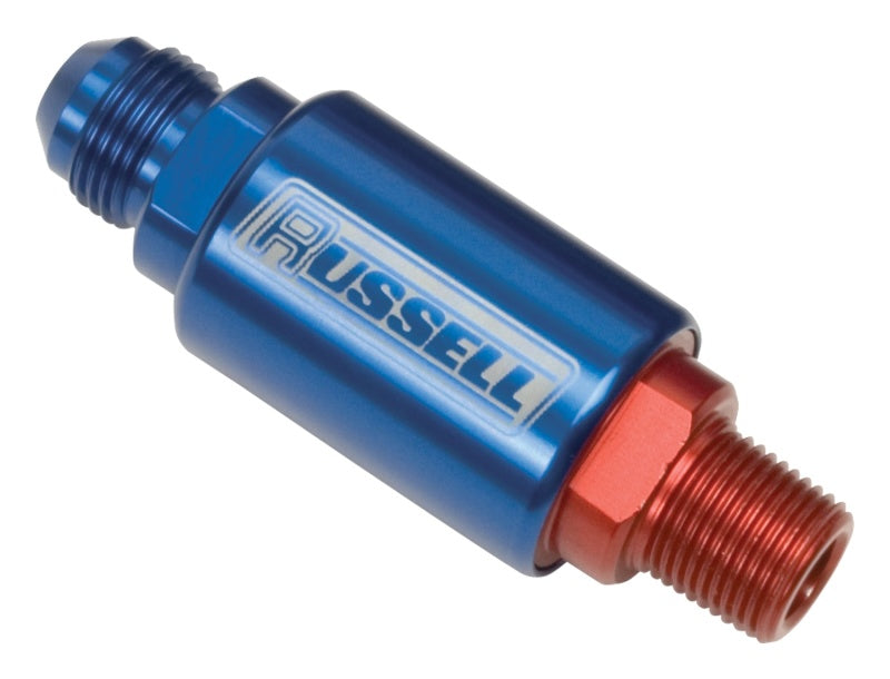 Russell 650170 Performance Red/Blue (3-1/4in Length 1-1/4in dia. -8 x 3/8in male NPT inlet/outlet)