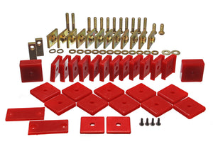 Energy Suspension 8.4104R Toy Land Cruiser Body Mount Set - Red