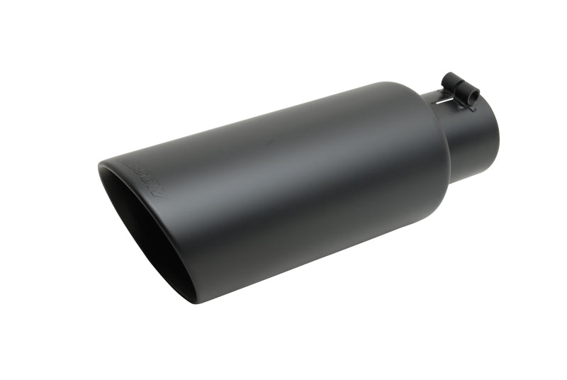 Gibson  500417-B Round Dual Wall Angle-Cut Tip - 4in OD/2.5in Inlet/8in Length -