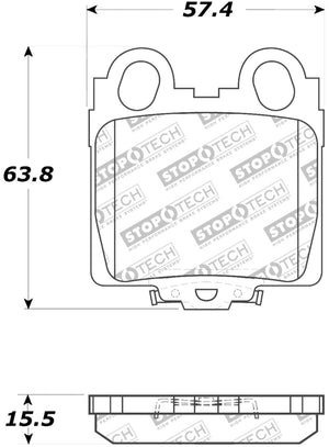 Stoptech 309.0771 Performance 98-05 fits Lexus GS 300/350/400/430/450H / 00-05 IS250/300/350 Rear Brake Pads